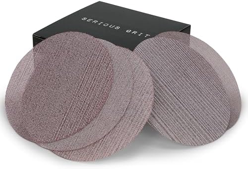 Serious Grit - 6-Inch Ceramic Mesh Discs - P80-240 Assortment - 50 Pack