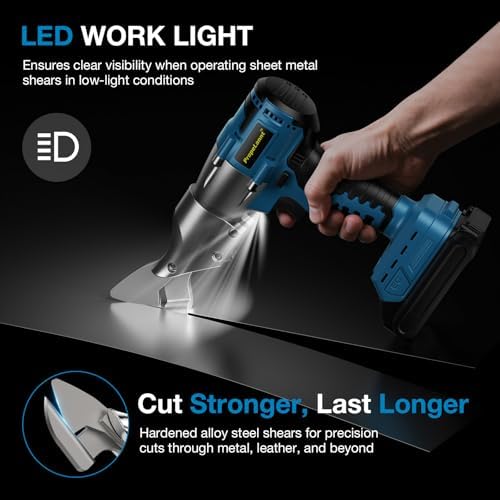 Cordless Metal Shears Compatible with Makita 18V Battery, 14GA Cutter