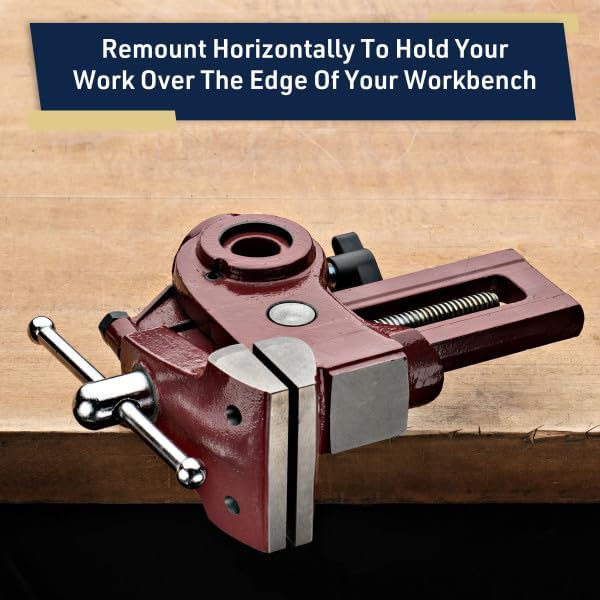 Kings County Tools Ultimate Versatile Work Bench Vise with 2 Rotation Axes