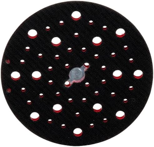 3M Xtract Back-up Pad, 89409, 6 in, Hard, Red