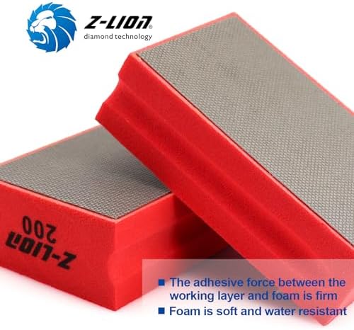 Z-Lion Diamond Hand Polishing Pads Electroplated Grit 200 for Glass Stone