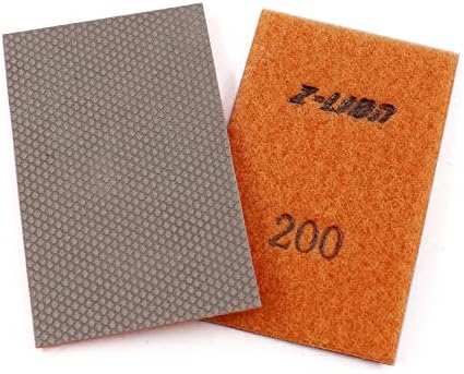 Z-Lion Diamond Abrasive Paper Sheets 200 Grit Diamond Sandpaper Nylon Back for Grinding Stone Glass Ceramic(1 Pcs)