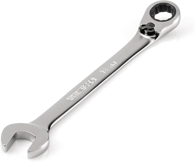 TEKTON 18 mm Reversible Ratcheting Combination Wrench | WRC23418 | 12-Point