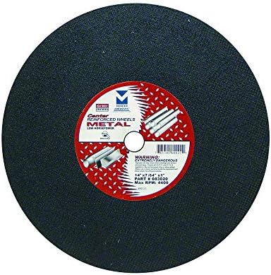 Mercer Industries 603020 Chop Saw Cut-Off Wheels for Metal, 14" x 7/64" x 1" (10 Pack)