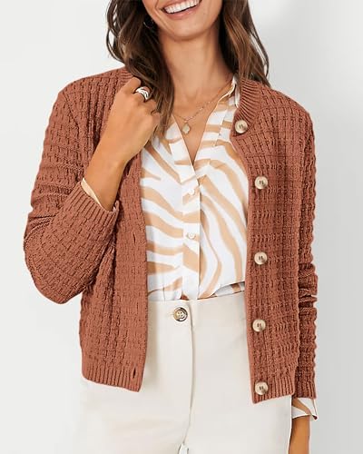 PRETTYGARDEN Women's Fall Lightweight Cardigan Sweaters