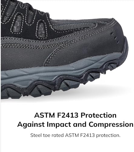 Skechers Men's Cankton Steel Toe Lace Up
