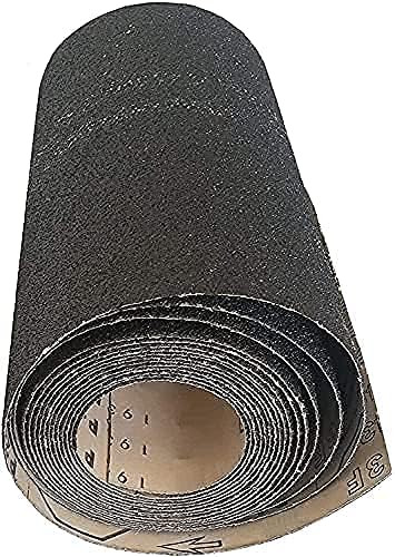 8 Inch x 5 Meters Starcke Sandpaper Rolls - 12 Grit Silicon Carbide Sand Paper Rolls, Heavy Duty Roll Sandpaper Sheets for Wood, Stone, Concrete and Plastics, Auto Sandpapers, Wood Floor Sanders
