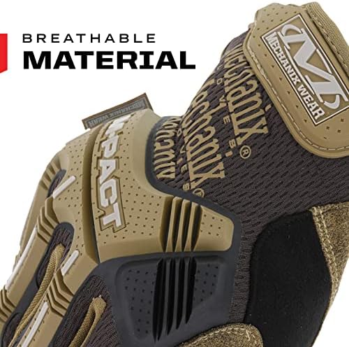 Mechanix Wear M-Pact Touchscreen Work Gloves Brown Medium