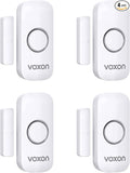 Door Window Alarm for Kids Safety, VOXON Door Alarm for Home Security Personal Security Window Alarms Sensor Burglar Door Alarm for Home, Cars, Sheds, Caravans DIY Kit Pack of 4