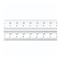 Starrett Spring Tempered Steel Rule with Satin Chrome Finish, Quick Reading, and Inch Graduation - 36" Length, 4R Graduation Type, 3/64" Thickness - C604R-36