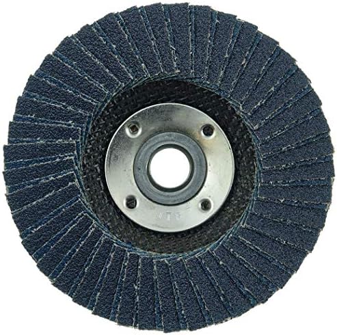 Weiler 51228 Tiger X Flap Disc, Ceramic and Zirconia Alumina, Flat, Phenolic Backing, 80 Grit', 4-1/2", 5/8-11" Arbor Hole (Pack of 10)