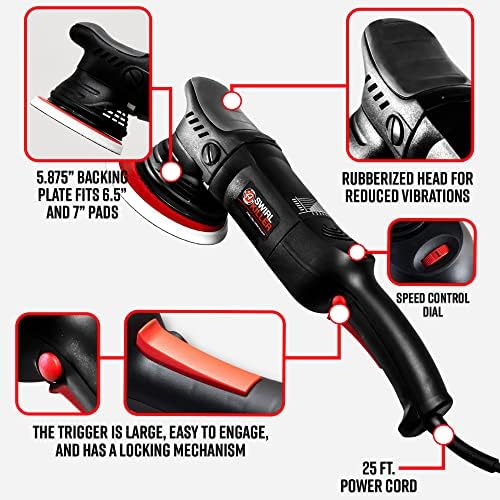 Adam's Polishes Swirl Killer 21mm Complete Polisher Kit (16 Item) - Orbital Polishing Paint Correcting Buffer Tool | Car Scratch Remover, Correcting Polish Black