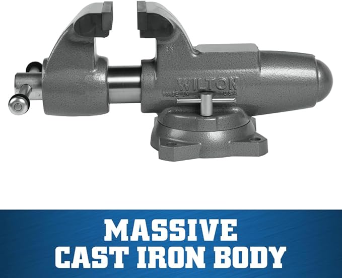 Wilton Machinist Bench Vise, 4" Jaw Width, 6-1/2" Jaw Opening, 3-1/2" Throat (Model 400S)