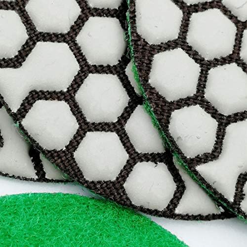 SHDIATOOL 3 Inch Dry Diamond polishing Pads Grit 800 for Granite Marble Quartz(7-Pack)