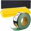 Dura-Gold Pro Series Rectangle 10" x 2-3/4" Hand Sanding Block Pad with Hook & Loop Backing and PSA Adapter Pad & 2000 Grit Green Sandpaper Roll, 2-3/4" Wide, 20 Yards Long