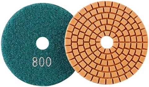 Diamond Polishing Pad, 3 inch 80 mm 800 Grit Sanding Discs for Grinder & Polisher, Hook and Loop Backing Pad for Grinding Buffing Granite Marble Concrete Stone (1 Piece)