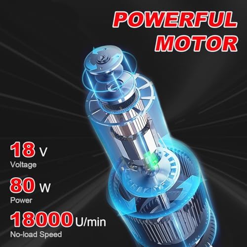 Cordless Rotary Tool Kit 6 Variable Speeds Grinder Tool Compatible with Milwaukee 18V Battery (NO Battery) with 24 Accessories for Drilling, Grinding, Polishing, Engraving and DIY