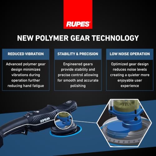RUPES BigFoot HLR15 iBrid Random Orbital Polisher - Tool Only