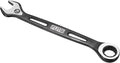 HARFINGTON Ratcheting Combination Wrench 18mm Stubby Wrench Metric High Carbon Steel Double 12-Point Box Open-Ended Ratchet Spanner Tool for Household Garage Workshop Auto Repairs, Black