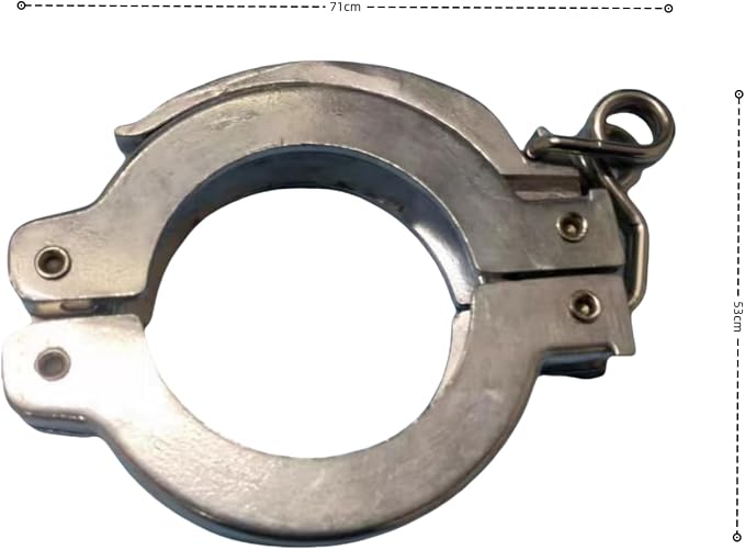 1pc Hinged Spring Clamp - Quick-Release Clamping Ring for Vacuum Applications, Aluminum Pressure Spring Toggle(KF 40)