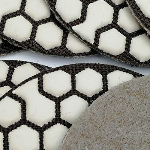 SHDIATOOL 3 Inch Dry Diamond polishing Pads Grit 3000 for Granite Marble Quartz(7-Pack)