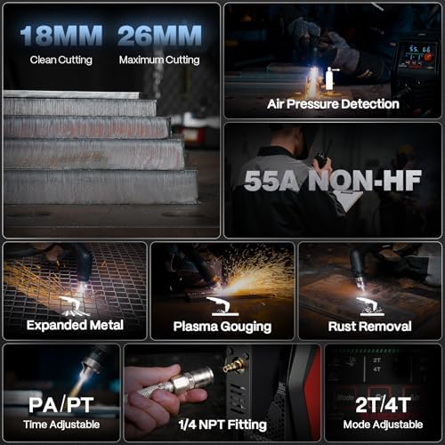 ARCCAPTAIN iControl CUT55 MP [Non-HF] Plasma Cutter Machine, APP Control