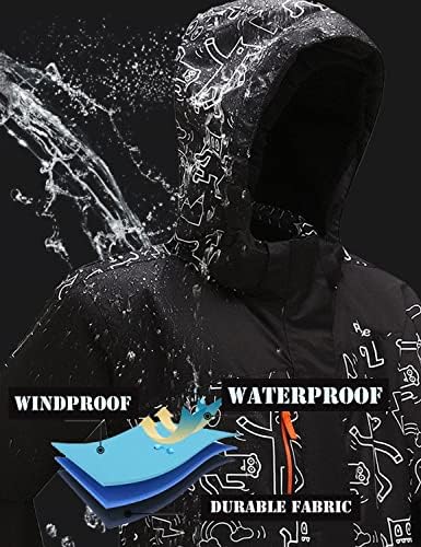 PHIBEE Big Boy's Waterproof Breathable Snowboard Ski Jacket