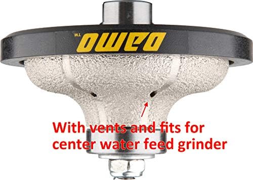 DAMO F20 3/4 inch Ogee Diamond Hand Profile Wheel, Hand Profiler, Coarse Grit Router Bit, 5/8-11 Thread, for Granite, Concrete, Marble, and Countertop Edge