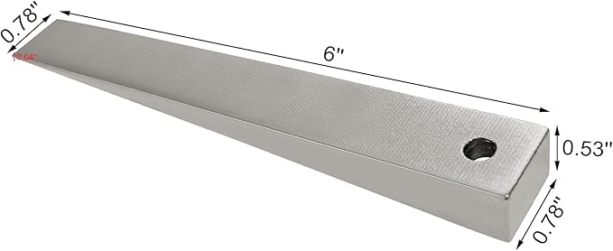 1/2" x 3/4" x 6" Flange Wedge, Zinc Plated Metal Flange Wedge Pipe Fitting Welding Tool, Strong Welding Wedge, Rust-Proof, Corrosion Resistant and Strong, Spreading Flanges Triangle Tool