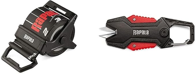Rapala 60" Ruler and Retractable Line Scissor Bundle