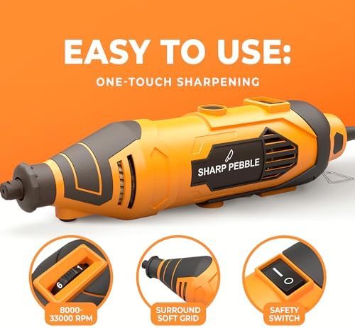 Sharp Pebble Electric Chainsaw Sharpener Kit – Chain Saw Sharpening Tool