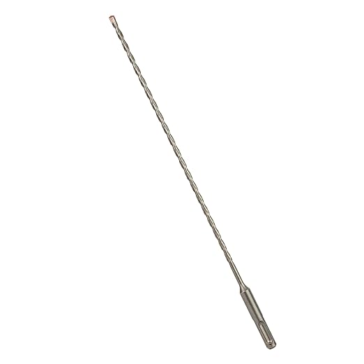 3/16 Inch x 12 Inch SDS Plus Rotary Hammer Drill Bit, Carbide Tipped for Brick, Stone, and Concrete (3/16" x 10" x 12")