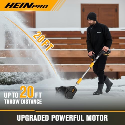HEINPRO Cordless Snow Shovel Compatible with DeWalt 20V Max Battery
