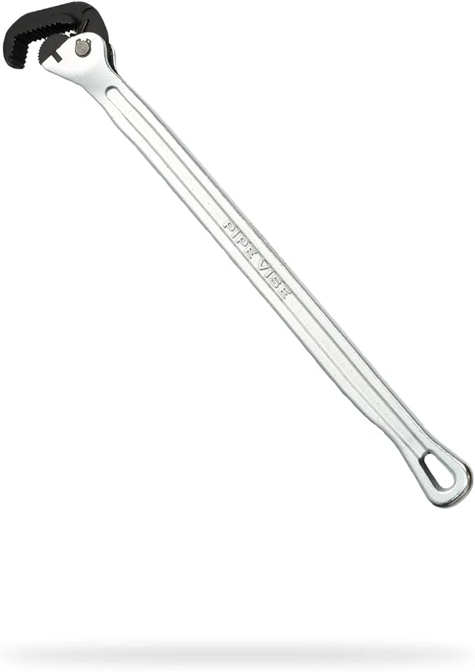 The Amigo XL (SW16-1) | 17.25" Heavy-Duty Pipe Wrench | 1/2"–1" Pipe Capacity | Forged Steel Jaws | Chrome Finish | Professional Plumbing & HVAC Tool (Standard Fixed)