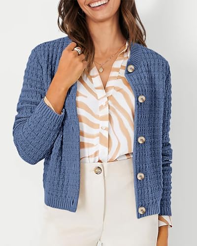 PRETTYGARDEN Women's Fall Lightweight Cardigan Sweaters