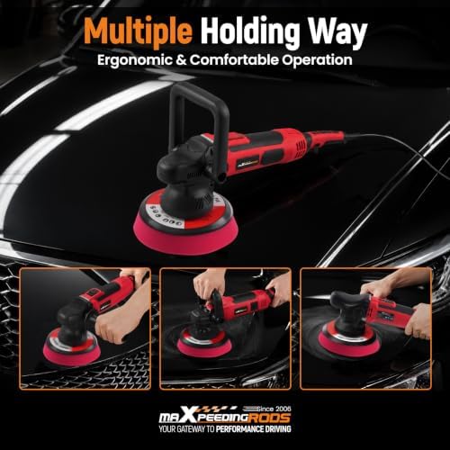 maXpeedingrods 6 Inch Dual Action Car Buffer Polisher