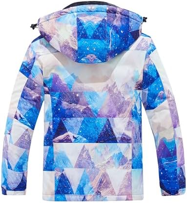 wantdo Women's Ski Jacket Waterproof Warm Fleece Lined Winter Snow Coat
