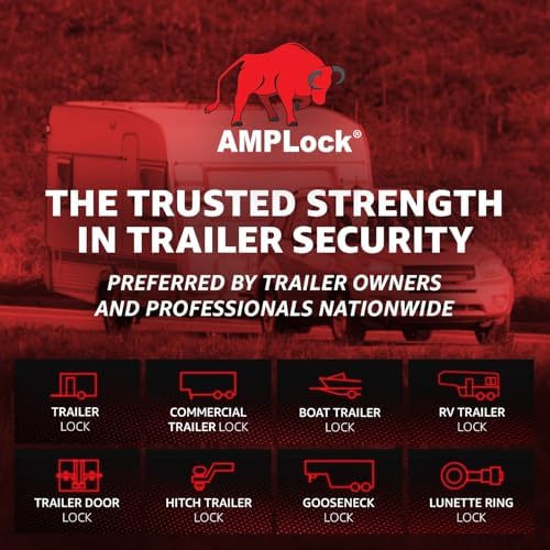 AMPLock 2-5/16'' Standard/Flat Lip Design Hitch Lock - U-TLS2516