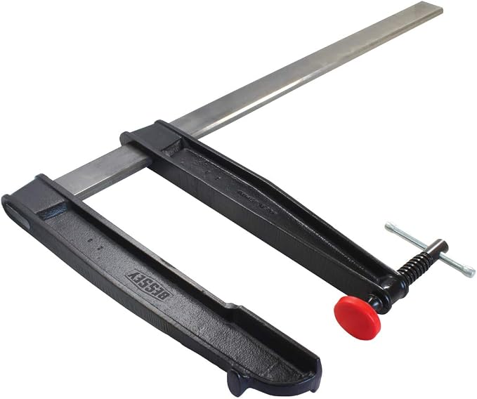 BESSEY Deep Reach Tradesman's Bar Clamp - 20 In. Throat x 24 In - CDS24-10WP - Woodworking Clamps with Wooden Handle, Ideal for Home Improvement, Workbench Projects, carpentry and Cabinetry