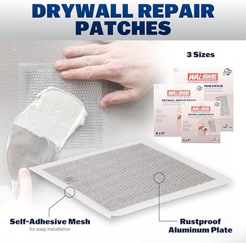 WAL-Board Tools Drywall Patch Repair Kit, Mud Pan, Knife, Aluminum Mesh