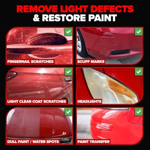 Carfidant Red Scratch & Swirl Remover Polish for Red Cars & Restorer