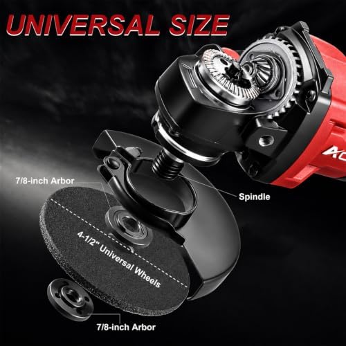 AOBEN 21V Cordless Angle Grinder Tool, 4-1/2 Inch Power Brushless Cut Off Grinder, Paddle Switch, with 2x4.0Ah Battery & Charger, Electric Handheld Grinder for Metal Cutting, Grinding, Polishing