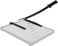 Guillotine Paper Cutter 18 Inch - Professional Large Paper Heavy Duty Trimmer, Steel Base 12-Sheet Capacity for Cardstock & Photos, Safety Lock & Self-Sharpening Blade for Office, School, Craft Studio