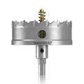 TCT Hole Saw Set, 3-1/2"(90mm) Heavy Duty Tungsten Carbide Tipped Hole Cutters for Stainless Steel Mild Steel Copper Iron Brass Plastic and More, with Titanium-Plated Pilot Drill Bits