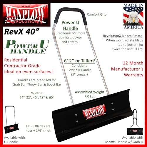 RevolutionX Snow Pusher (40" RevolutionX with Power U Handle)