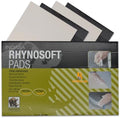 Indasa Rhynosoft Foam Sanding Pads - 4.5" x 5.5", Hook and Loop, 1200 Grit, Redline, Flexible, Tear-Resistant, Ideal for Automotive, Wood, & Finishing (Pack of 20 Pads)