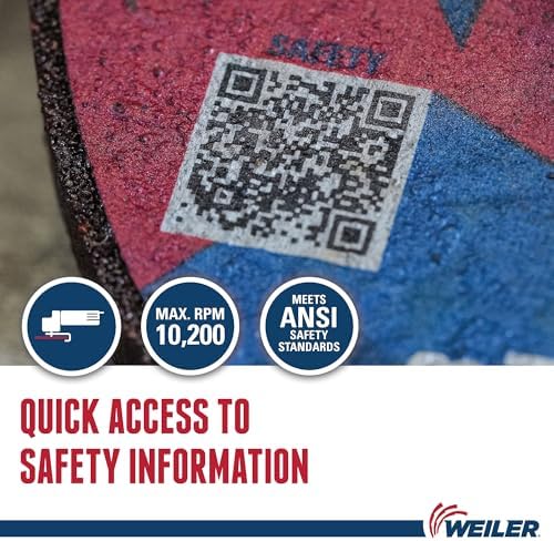 Weiler 57109 6" x 1/8" Tiger AO Type 27 Combination Wheel, A30S, 7/8" A.H (Pack of 25)