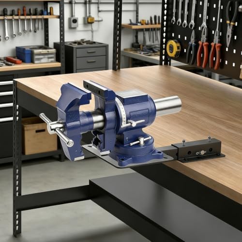 Mount Vise & Grinder, Carbon Steel Heavy Duty Mount for Bench Grinder Stand
