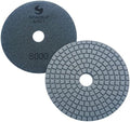 PPW146D Diamond Polishing Pads 4" For Concrete Terrazzo Marble Granite Edge Countertop Floor Wet Polishing, Grit 8000 - Pack of 5