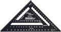 Johnson Level & Tool 1956-1800 Metric Johnny Square Professional Easy-Read Aluminum Rafter Square, 18cm, Black, 1 Square